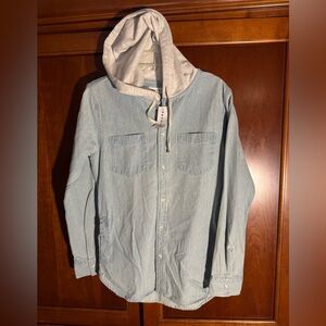 PacSun Hoodie Flannel Jacket NEW